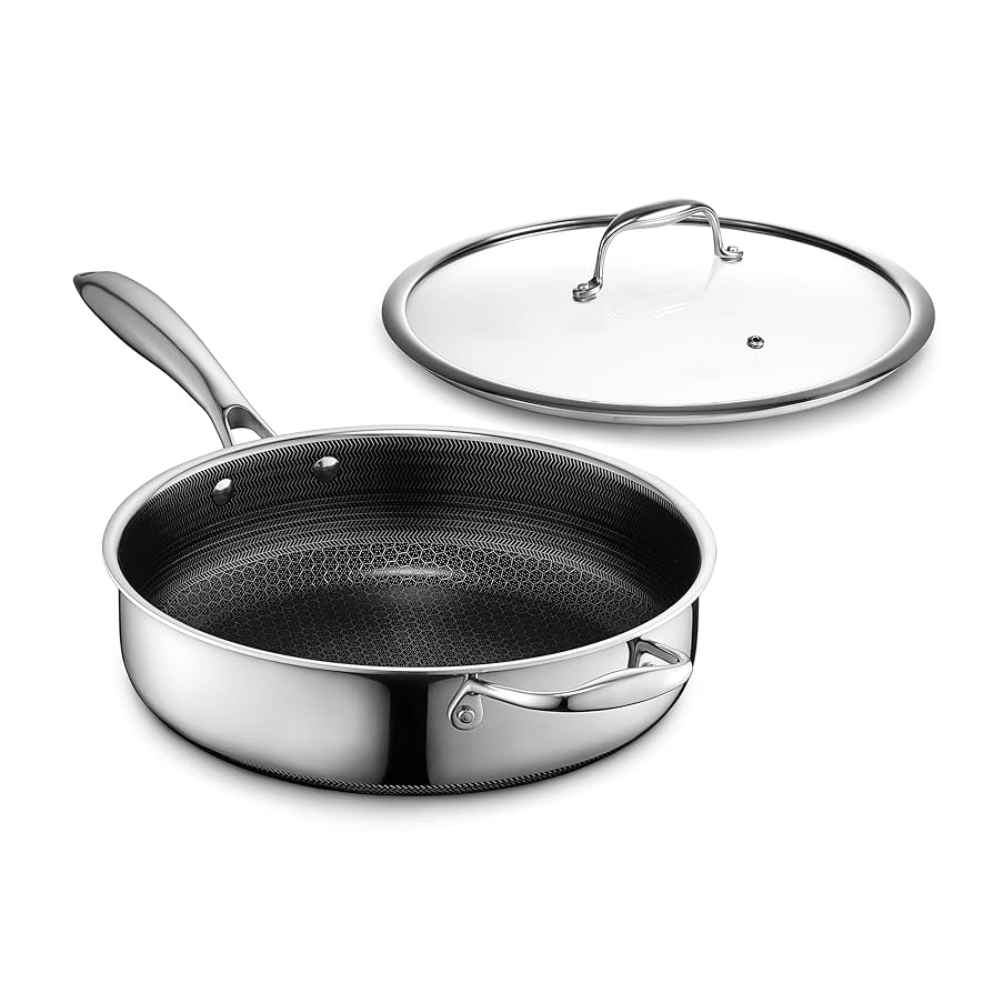 調理器具 hybrid hexclad 3set Amazon.co.jp: HexClad ハイブリッド 鍋 3点セット＋蓋付き